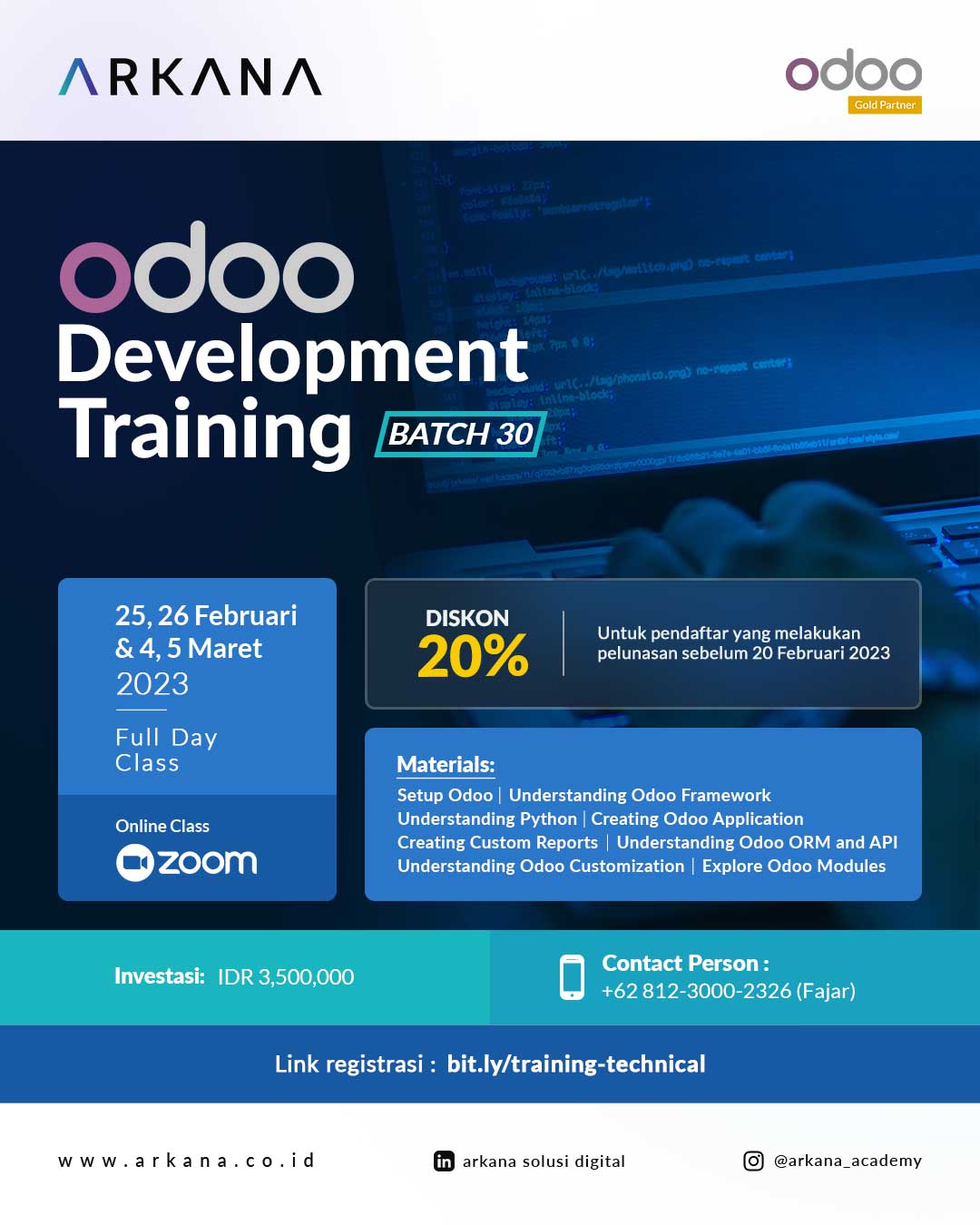 Odoo Technical Training Indonesia